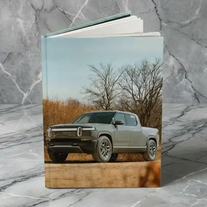 Rivian R1T Truck Autumn Bare Trees