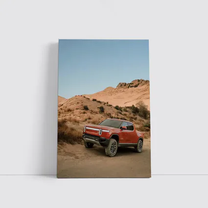 Rivian R1T Truck Desert Hills Landscape