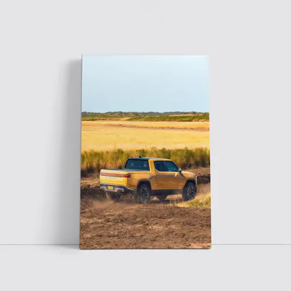 Rivian R1T Truck Dusty Golden Field