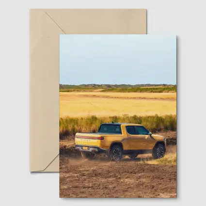 Rivian R1T Truck Dusty Golden Field