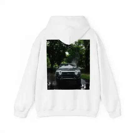 Rivian R1T Truck Rainy Forest Road