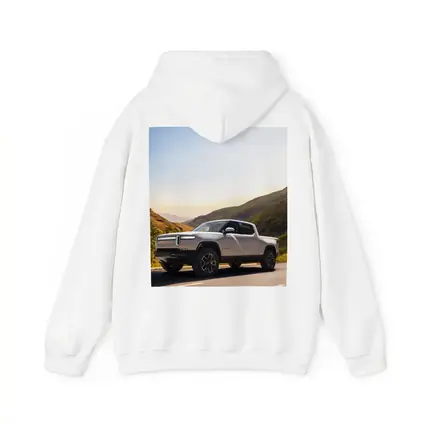 Rivian R1T Electric Truck Mountain Highway Sunrise