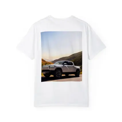 Rivian R1T Electric Truck Mountain Highway Sunrise