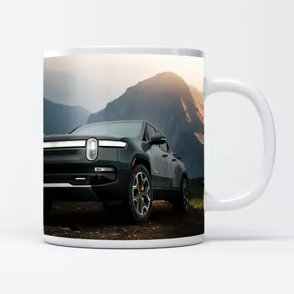 Rivian R1T Truck Rugged Mountain Landscape