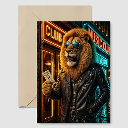 Lion Rock Star VIP Club Neon Night