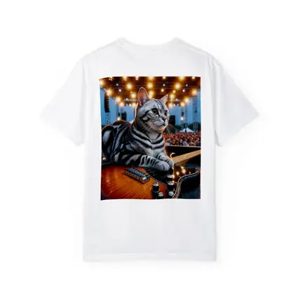American Shorthair Cat Guitar Concert Stage