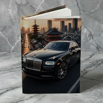 Rolls Royce Ghost Black Tokyo City Sunset