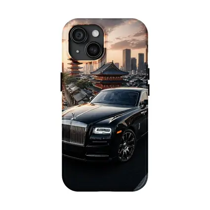 Rolls Royce Ghost Black Tokyo City Sunset