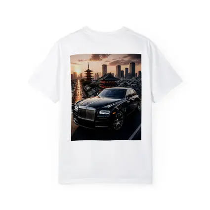 Rolls Royce Ghost Black Tokyo City Sunset