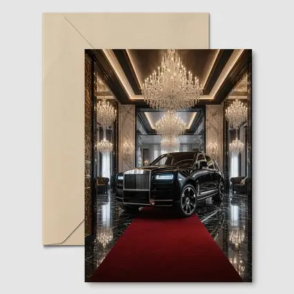 Rolls Royce Cullinan Black SUV Grand Lobby