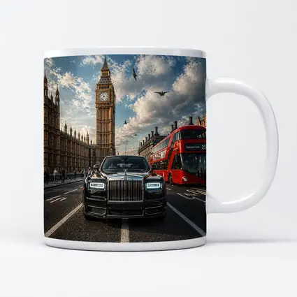Rolls Royce Phantom London Big Ben Street