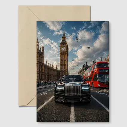 Rolls Royce Phantom London Big Ben Street