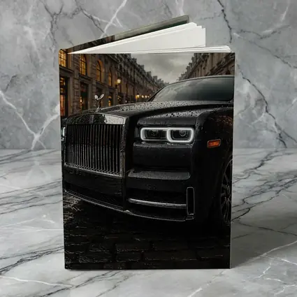 Rolls Royce Cullinan Black Rainy Paris Street