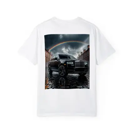 Rolls Royce Cullinan Black Rain Cobblestone Street