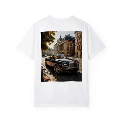 Rolls Royce Dawn Parked European Cobblestone Street