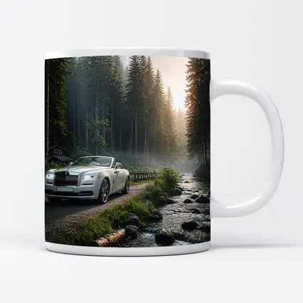 Rolls Royce Dawn White Forest Road