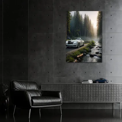 Rolls Royce Dawn White Forest Road