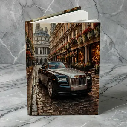 Rolls Royce Dawn Parked on London Cobblestone Street