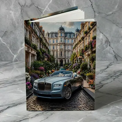 Rolls Royce Dawn On London Cobblestone Street