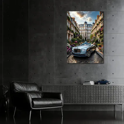 Rolls Royce Dawn On London Cobblestone Street