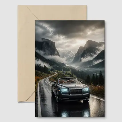 Rolls Royce Dawn Wet Mountain Road Drive