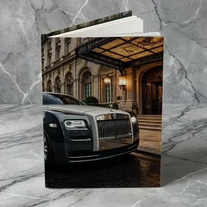 Rolls Royce Ghost Outside Luxury Hotel Entrance