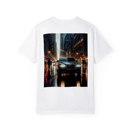 Rolls Royce Ghost Rainy City Street Night