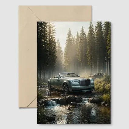 Rolls Royce Dawn Convertible Forest Stream