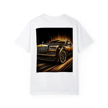 Rolls Royce Phantom Gold Black Abstract Art