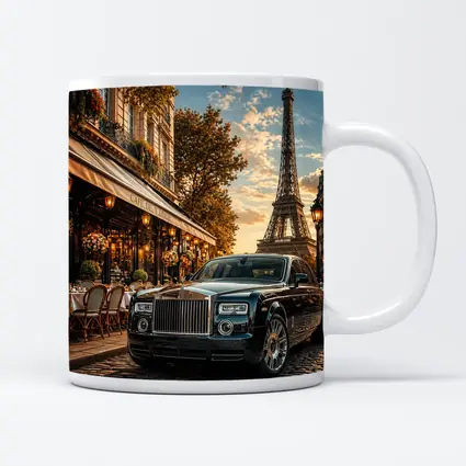 Rolls Royce Phantom Parked Paris Eiffel Tower