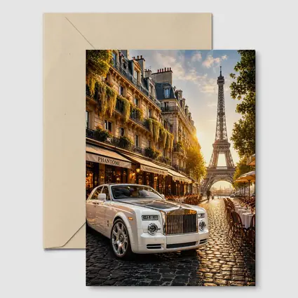 Rolls Royce Phantom Paris Eiffel Tower Street