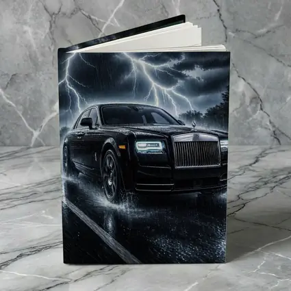 Rolls Royce Phantom Black Stormy Night Drive