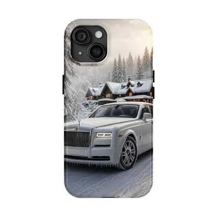 Rolls Royce Phantom White Winter Snow Forest
