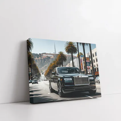 Rolls Royce Ghost Black Hollywood Boulevard Los Angeles