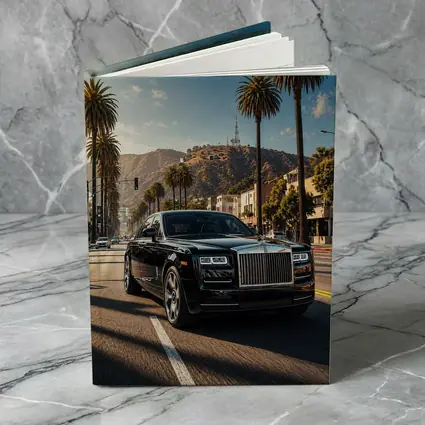 Rolls Royce Phantom Cruising Los Angeles Street