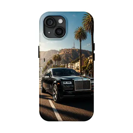 Rolls Royce Phantom Cruising Los Angeles Street