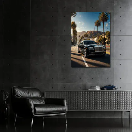 Rolls Royce Phantom Cruising Los Angeles Street