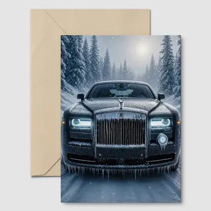 Rolls Royce Phantom Frozen Winter Snow Forest