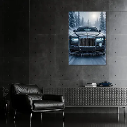 Rolls Royce Phantom Frozen Winter Snow Forest