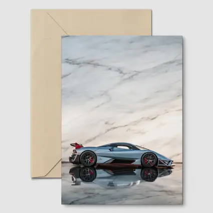 SSC Tuatara Supercar Against Marble Wall