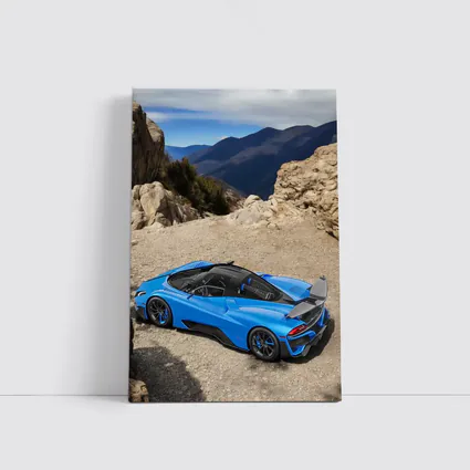 SSC North America Blue Supercar Mountain Setting