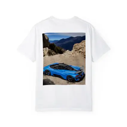 SSC North America Blue Supercar Mountain Setting