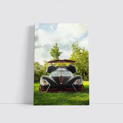 SSC Tuatara Black Supercar Green Park