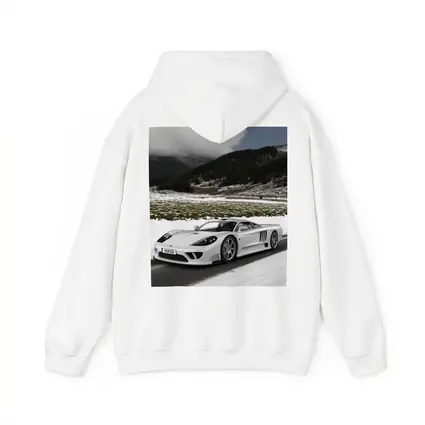 Saleen S7 White Supercar Snowy Road