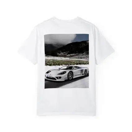 Saleen S7 White Supercar Snowy Road
