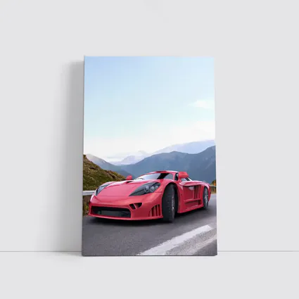 Saleen S7 Red Supercar Mountain Road