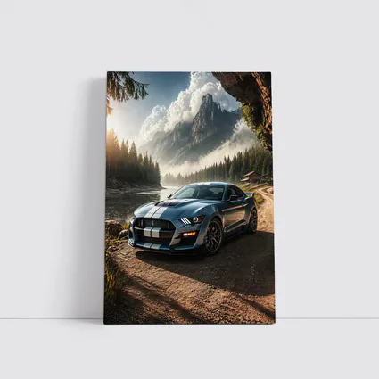 Ford Mustang Shelby GT500 Mountain Forest Scene