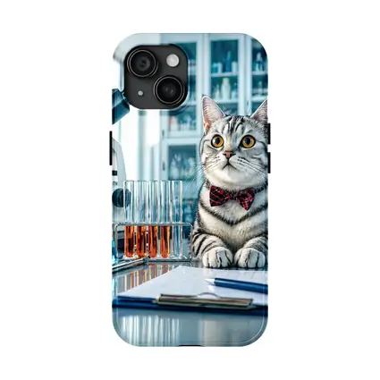 American Shorthair Cat Scientist Laboratory Setting