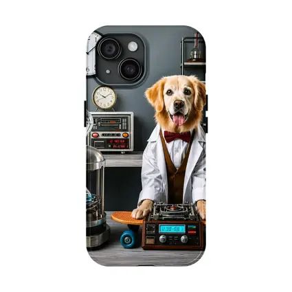 Golden Retriever Scientist Dog Laboratory Setting