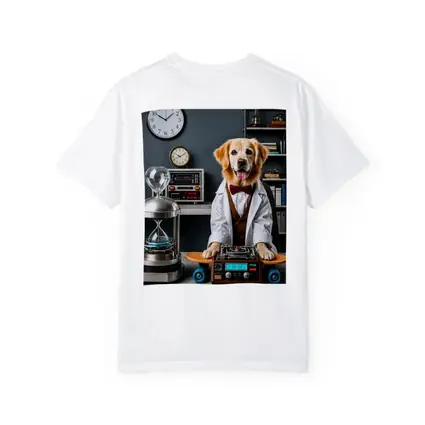 Golden Retriever Scientist Dog Laboratory Setting